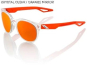 100% Campo Sonnenbrille - Mirror Lense 2018 Polished Crystal Clear Orange