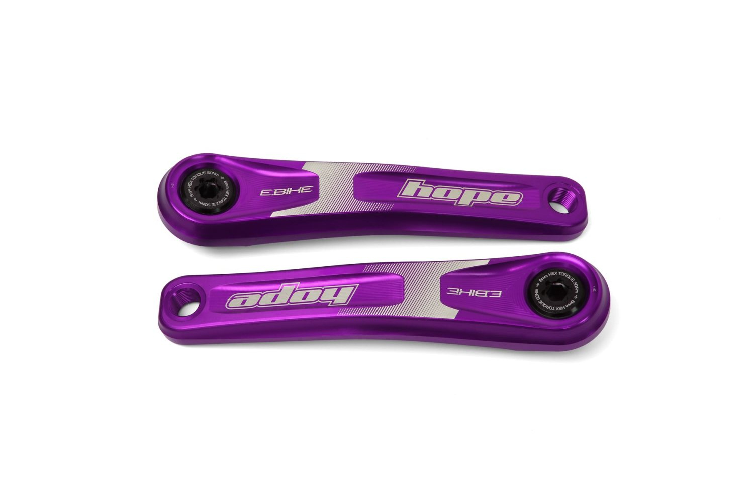 Hope E-Bike Crankset - Standard Offset - Purple