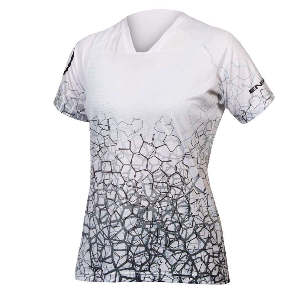 Endura SingleTrack Print T-Shirt Damen LTD Weiß