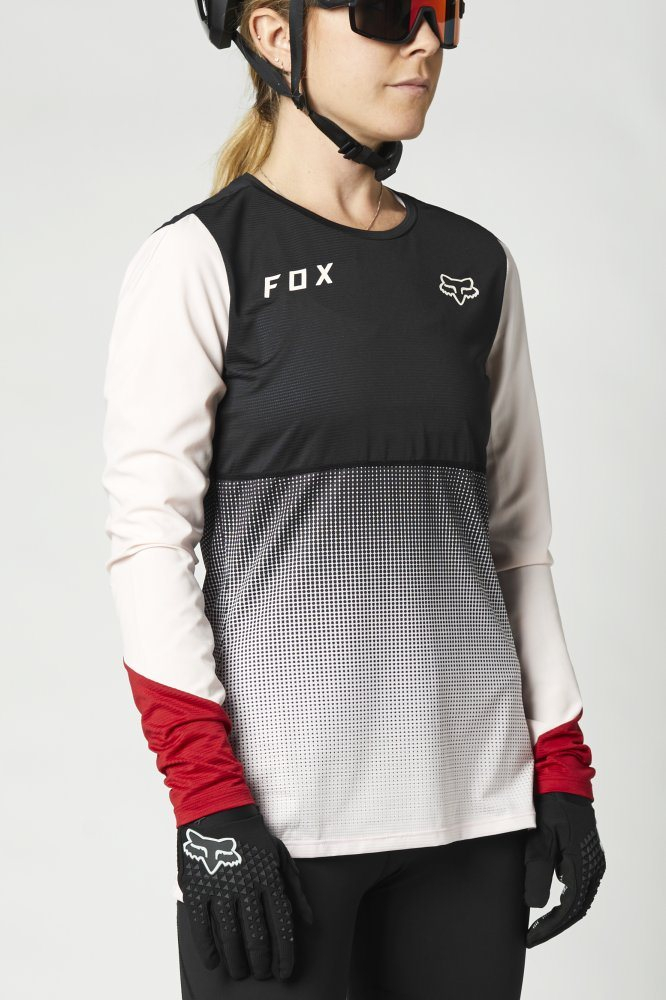 Fox Langärmliges Jersey Flexair Women black/pink