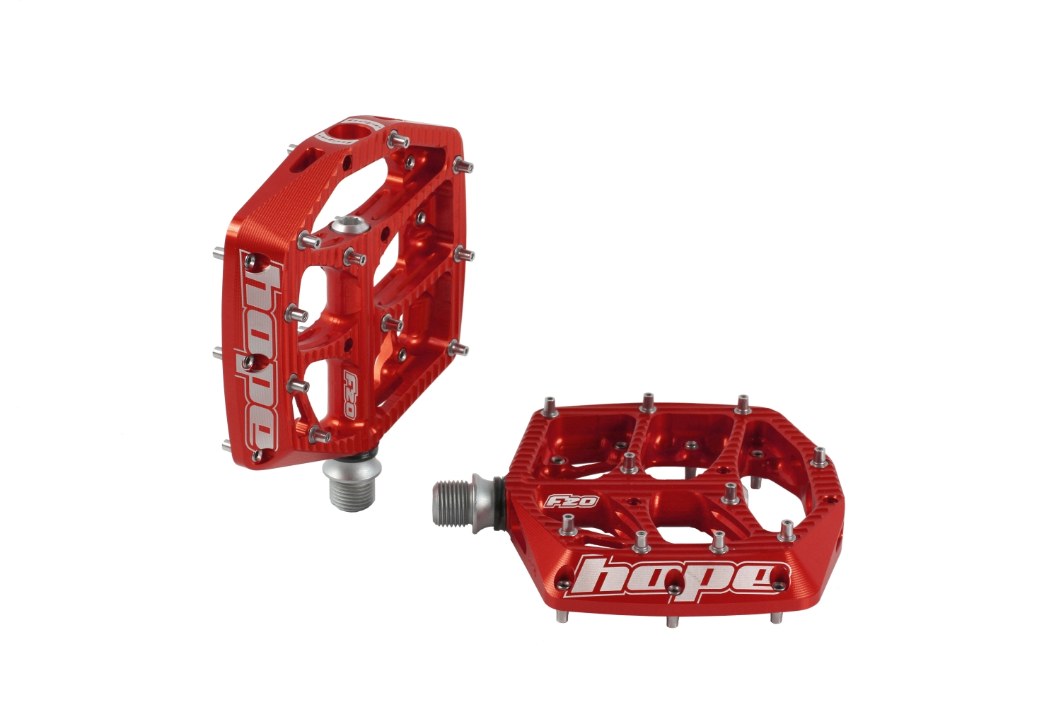 Hope F20 PEDALS - PAIR - RED