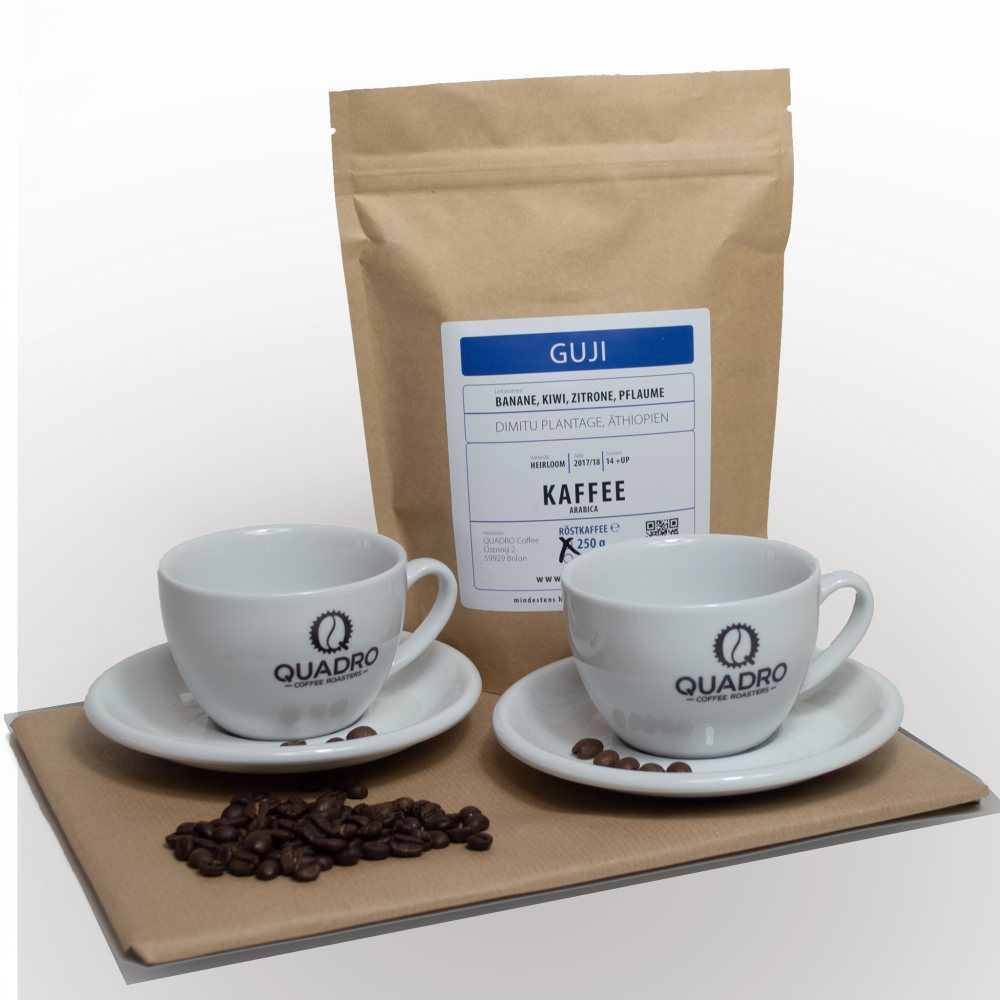 Quadro Coffee Kaffee Geschenkset - Ganze Bohne