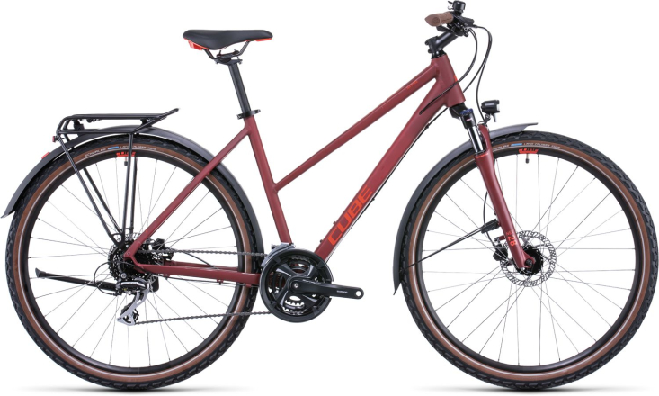 Cube Nature Allroad darkred´n´red Trapeze