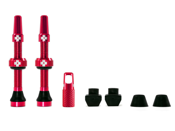 Muc Off Tubeless Valve Kit Universal for MTB & Road red