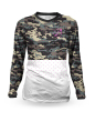 Loose Riders Ladies Long Sleeve Jersey Camo Dots White